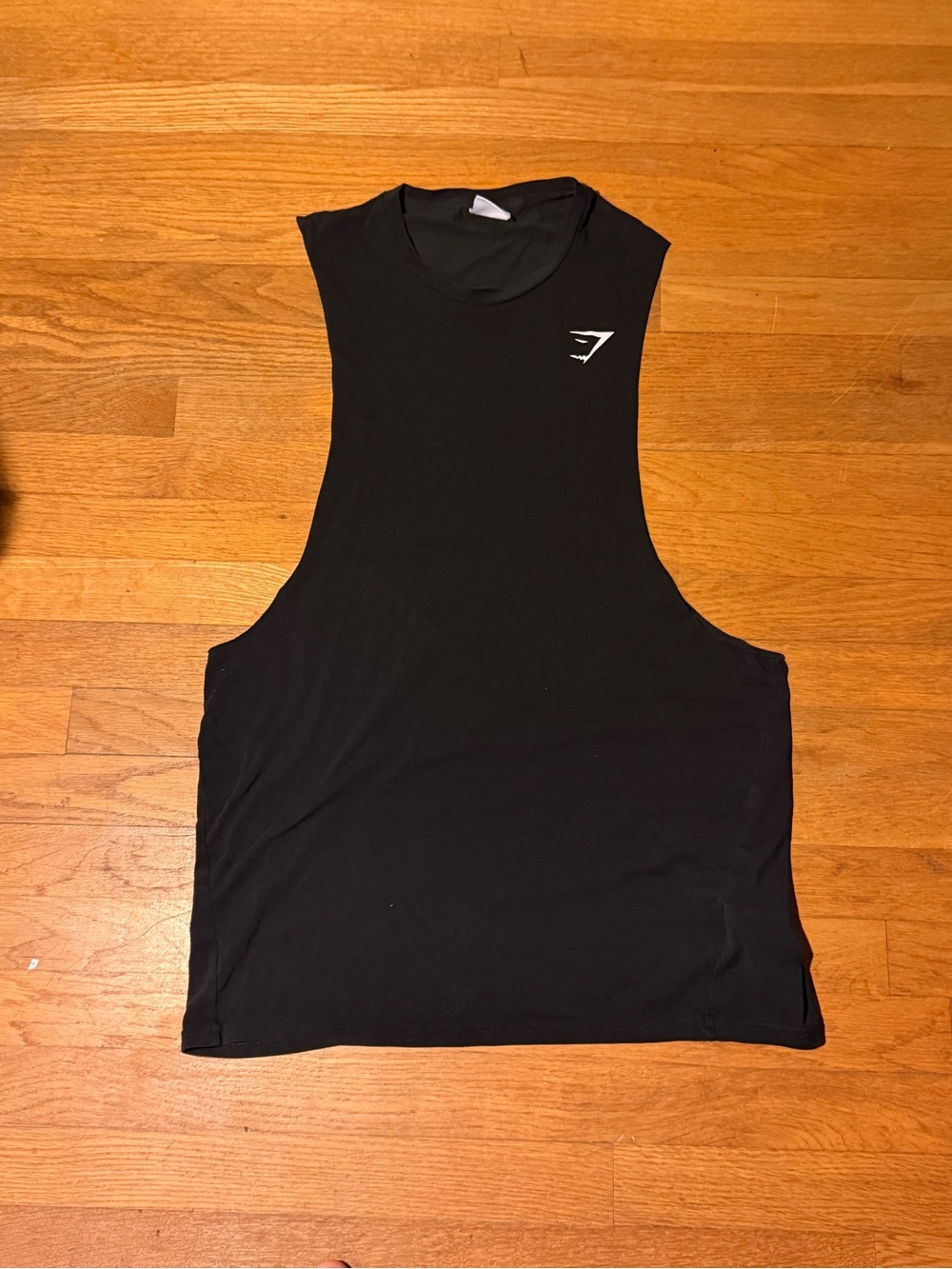Gymshark Men’s Black Drop Arm Stringer Tank